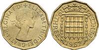 Großbritannien 3 Pence Queen Elizabeth II. -