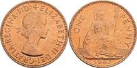 Großbritannien 1 Penny 1967 Queen Elizabeth II. vz+ 20.92 元 含税 ＋  167.34 元 运费