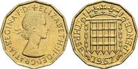 Großbritannien 3 Pence Queen Elizabeth II. -