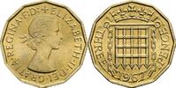Großbritannien 3 Pence Queen Elizabeth II. -