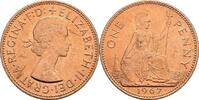 Großbritannien 1 Penny 1967 Queen Elizabeth II. vz 20.92 元 含税 ＋  167.34 元 运费