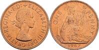 Großbritannien 1 Penny 1967 Queen Elizabeth II. vz 20.92 元 含税 ＋  167.34 元 运费