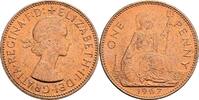 Großbritannien 1 Penny 1967 Queen Elizabeth II. ss/vz 20.92 元 含税 ＋  167.34 元 运费