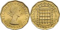 Großbritannien 3 Pence Queen Elizabeth II. -