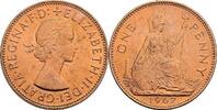 Großbritannien 1 Penny 1967 Queen Elizabeth II. vz- 20.92 元 含税 ＋  167.34 元 运费