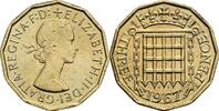 Großbritannien 3 Pence Queen Elizabeth II. -