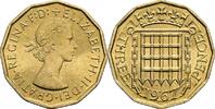 Großbritannien 3 Pence Queen Elizabeth II. -