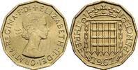 Großbritannien 3 Pence Queen Elizabeth II. -