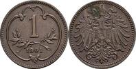 Österreich, Kaiser Franz Joseph I., 1 Heller 1901 ss 20.92 元 含税 ＋  167.34 元 运费