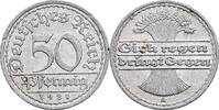 Deutsches Reich 50 Pfennig 1921 A ss 20.92 元 含税 ＋  167.34 元 运费