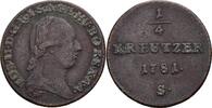 Österreich, Joseph II. 1/4 Kreuzer 1781 S ss 100.41 元 含税 ＋  167.34 元 运费