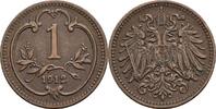 Österreich, Kaiser Franz Joseph I., 1 Heller 1912 ss 20.85 元 含税 ＋  166.83 元 运费
