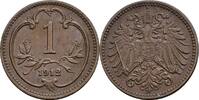 Österreich, Kaiser Franz Joseph I., 1 Heller 1912 ss 20.85 元 含税 ＋  166.83 元 运费