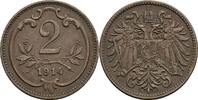 Österreich, Kaiser Franz Joseph I., 2 Heller 1914 ss 20.85 元 含税 ＋  166.83 元 运费