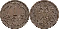 Österreich, Kaiser Franz Joseph I., 1 Heller 1912 ss/vz 20.85 元 含税 ＋  166.83 元 运费