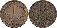 Österreich, Kaiser Franz Joseph I., 1 Heller 1914 ss 20.85 元 含税 ＋  166.83 元 运费