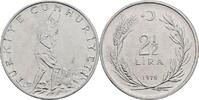 Türkei 2 1/2 Lira 1975 vz 20.92 元 含税 ＋  167.34 元 运费