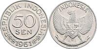 Indonesien 50 Sen 1961 ss/vz, Randfehler 20.92 元 含税 ＋  167.34 元 运费