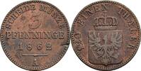 Preußen, Wilhelm I. 1861-1888 3 Pfennige -