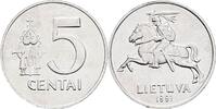 Litauen 5 Centai 1991 vz 20.85 元 含税 ＋  166.83 元 运费