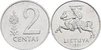 Litauen 2 Centai 1991 vz 20.85 元 含税 ＋  166.83 元 运费