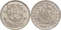 Portugal 2 1/2 Escudos 1981 ss 20.85 元 含税 ＋  166.83 元 运费