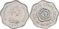 Seychellen 5 Cents 1972 vz 20.92 元 含税 ＋  167.34 元 运费