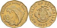 Seychellen 10 Cents 1977 vz/stfr 20.92 元 含税 ＋  167.34 元 运费
