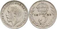 Großbritannien 3 Pence 1920 ss 20.85 元 含税 ＋  166.83 元 运费