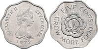 Seychellen 5 Cents 1972 vz 20.92 元 含税 ＋  167.34 元 运费