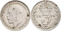 Großbritannien 3 Pence 1921 ss, Rf. 20.85 元 含税 ＋  166.83 元 运费