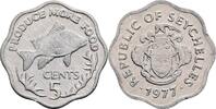 Seychellen 5 Cents 1977 ss/vz, Rf. 20.92 元 含税 ＋  167.34 元 运费