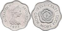 Seychellen 5 Cents 1972 vz 20.92 元 含税 ＋  167.34 元 运费