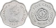 Seychellen 5 Cents 1972 vz 20.92 元 含税 ＋  167.34 元 运费