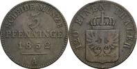 Preussen, Friedrich Wilhelm IV. 1840-1861 3 Pfennige -