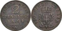 Preussen, Wilhelm I. 1861-1888 2 Pfennige -