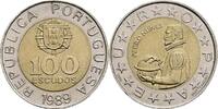 Portugal 100 Escudos 1989 ss/vz 20.92 元 含税 ＋  167.34 元 运费