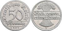 Deutsches Reich 50 Pfennig 1921 D ss 20.92 元 含税 ＋  167.34 元 运费