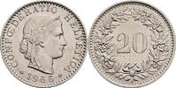 Schweiz 20 Rappen 1966 vz 20.92 元 含税 ＋  167.34 元 运费