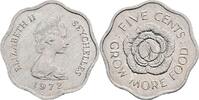 Seyschellen 5 Cents 1972 Elizabeth II. ss/vz- 20.92 元 含税 ＋  167.34 元 运费