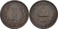 Kaisertum Österreich 1 Filler Kaiser Franz Joseph I. 1848-1916 -