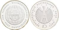 Deutschland 10 Euro Fussball WM Deutschland 2006 / Fussball mit Brandenburger Tor -