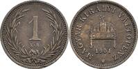 Kaisertum Österreich 1 Filler 1901 KB, Kremnitz Franz Joseph I. 1848-191... 83.67 元 含税 ＋  167.34 元 运费