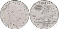 Italien 50 Centesimi 1941 Vittorio Emanuele III. vz 20.92 元 含税 ＋  167.34 元 运费