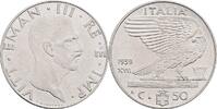 Italien 50 Centesimi 1939 Vittorio Emanuele III. vz 20.92 元 含税 ＋  167.34 元 运费