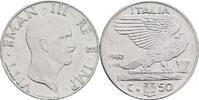Italien 50 Centesimi 1940 Vittorio Emmanuele III. ss 20.92 元 含税 ＋  167.34 元 运费
