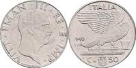 Italien 50 Centesimi 1940 Vittorio Emmanuele III. vz 20.92 元 含税 ＋  167.34 元 运费