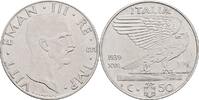 Italien 50 Centesimi 1939 Vittorio Emmanuele III. ss 20.92 元 含税 ＋  167.34 元 运费