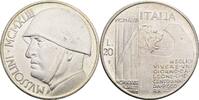 Italien 20 Lire versilberte Fantasieprägung ca. 1960 auf Mussolini -
