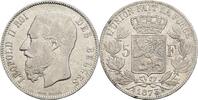 Belgien 5 Francs 1873 Leopold II. 1865-1909 ss, Rf. 334.69 元 含税 ＋  167.34 元 运费